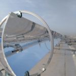 Instalación termosolar mediante concentradores de aluminio sobre estructura móvil